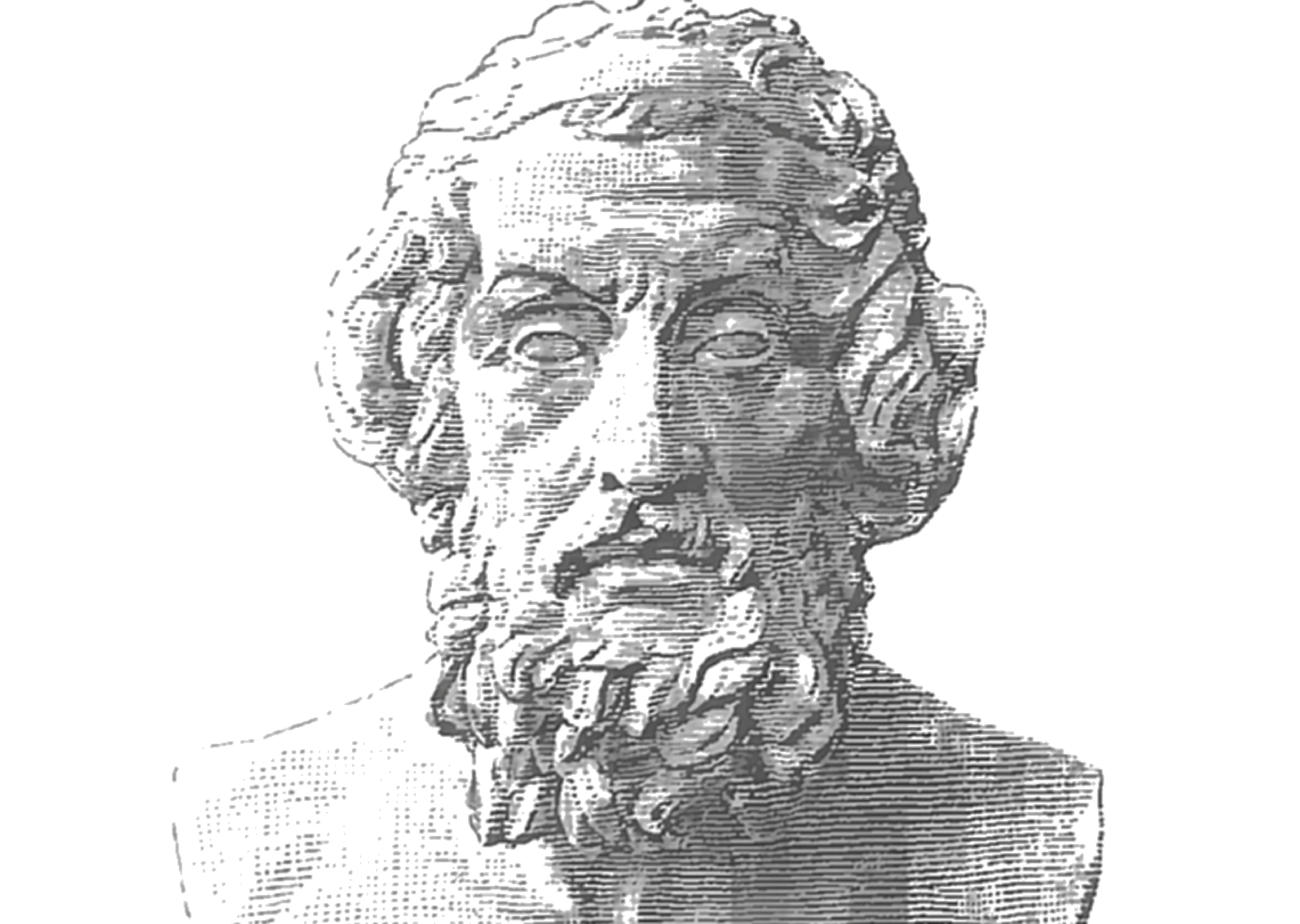 Büste von Homer.
